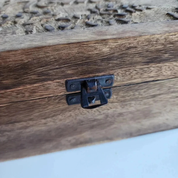 Wooden Box Home Picture Trinket Jewlery Storage Box 9"x7"×4" - Picture 6 of 8